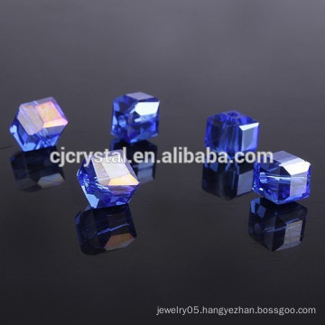 cube alphabet letter beads ,cube iridescent glass beads